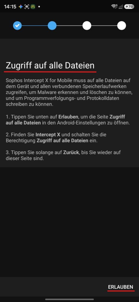 Zugriff auf alle Dateien